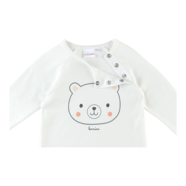 babywalz Bornino - Cute FoxRaglanshirt langarm Bär offwhite Tägliche Deals