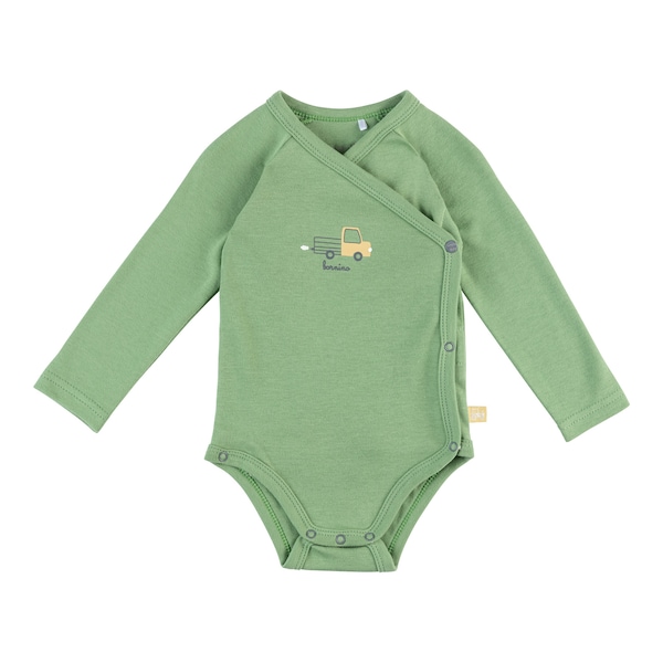 babywalz Bornino - Farm Life2er-Pack Wickelbodys langarm Traktor blau/grün/offwhite Riesige Ersparnisse