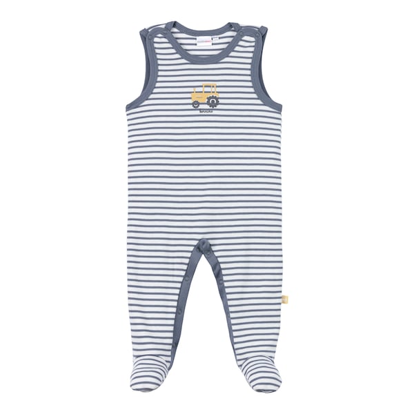 babywalz Bornino - Farm LifeStrampler-Set 2-tlg. mit Body Traktor blau/offwhite VIP-Rabatte