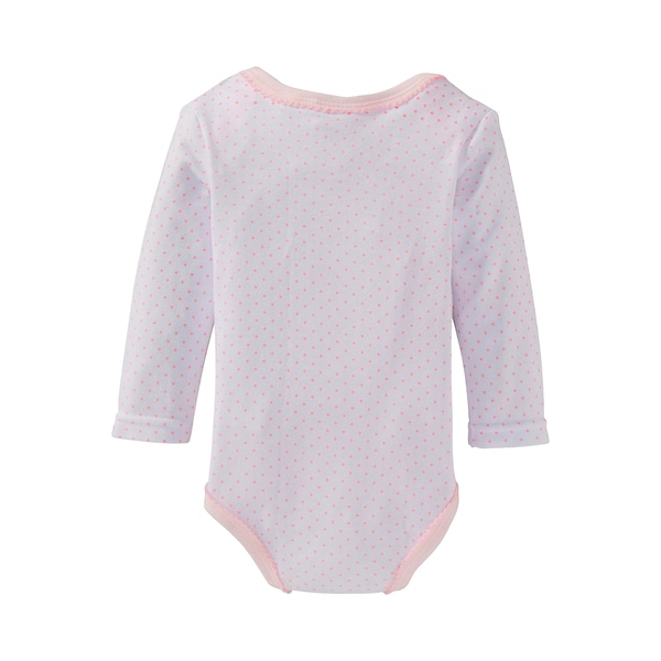 babywalz Bornino - BASICS3er-Pack Bodys langarm rosa Letzter Tag