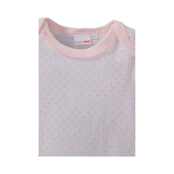 babywalz Bornino - BASICS3er-Pack Bodys langarm rosa Letzter Tag