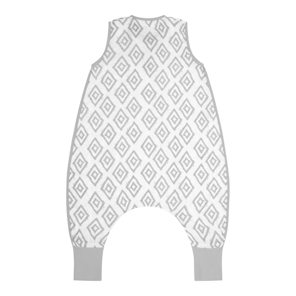 babywalz emma & noahSommer-Sleepoverall Musselin 0.5 TOG Rauten grau Sonderangebot der Fabrik