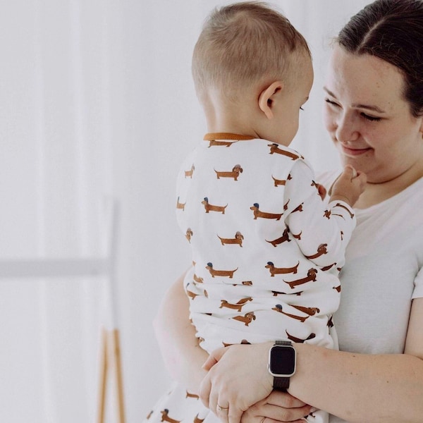 babywalz emma & noahGanzjahres-Schlafsack 1.0 TOG weiß / Dackel Speichern exportieren