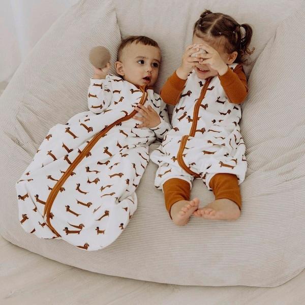 babywalz emma & noahGanzjahres-Schlafsack 1.0 TOG weiß / Dackel Speichern exportieren