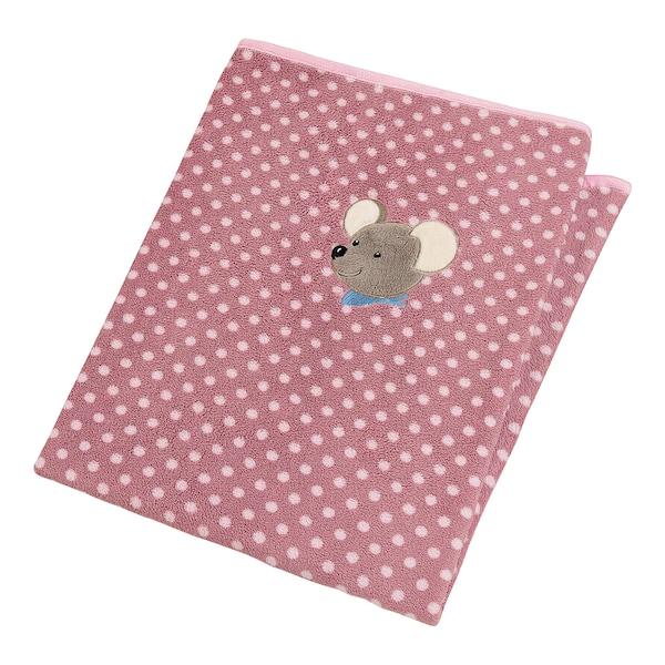babywalz SterntalerBabydecke Plüsch 75x100 cm rosa / Maus Mable zollfrei
