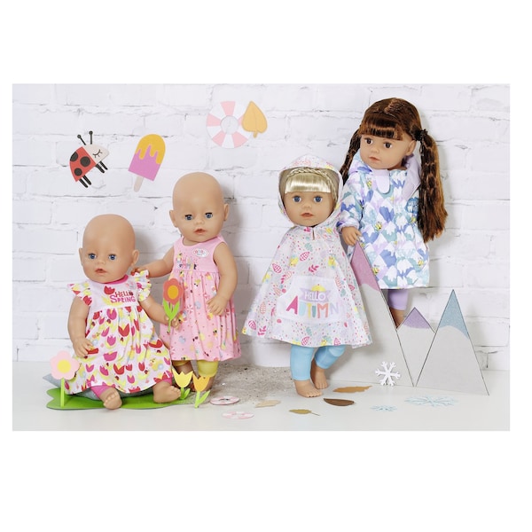 babywalz Zapf Creation - BABY BORNPuppen Outfit 4 Jahreszeiten Set 43cm Jubiläumsangebot