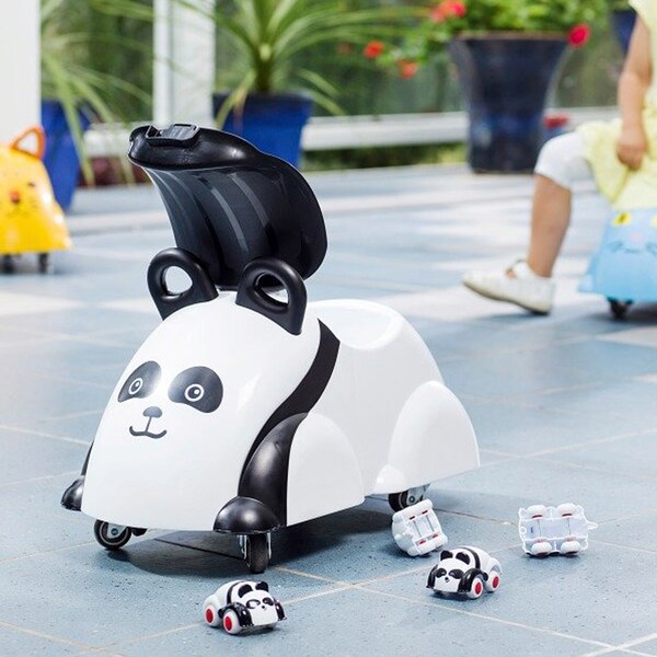 babywalz VikingtoysRutscher Cute Rider schwarz/weiss - Panda Heißer Verkauf
