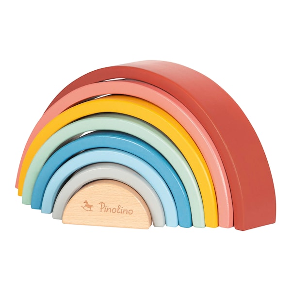 babywalz PinolinoHolzbausteine Regenbogen Ruby Blitzangebot