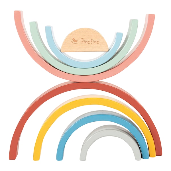 babywalz PinolinoHolzbausteine Regenbogen Ruby Blitzangebot