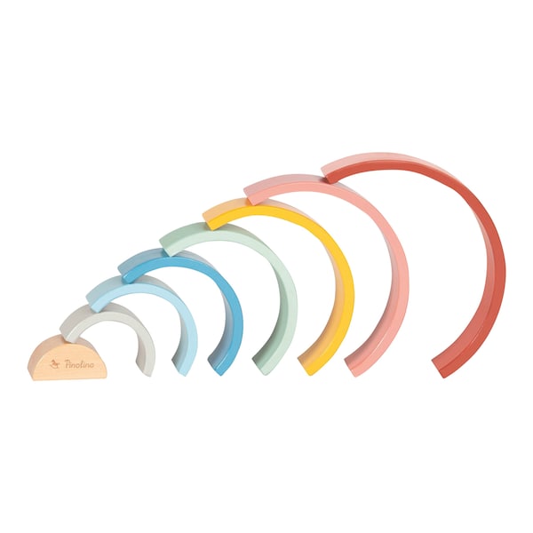babywalz PinolinoHolzbausteine Regenbogen Ruby Blitzangebot