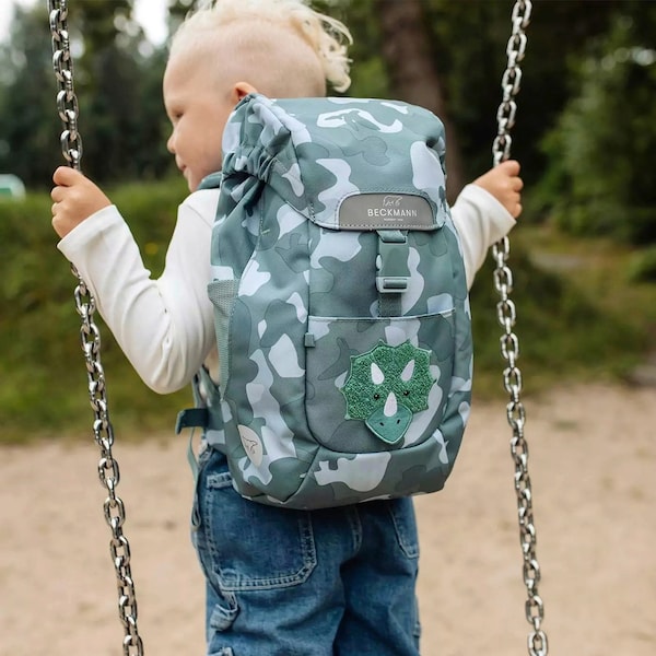 babywalz BeckmannKindergartenrucksack Classic Mini Dino grau Sonderangebote