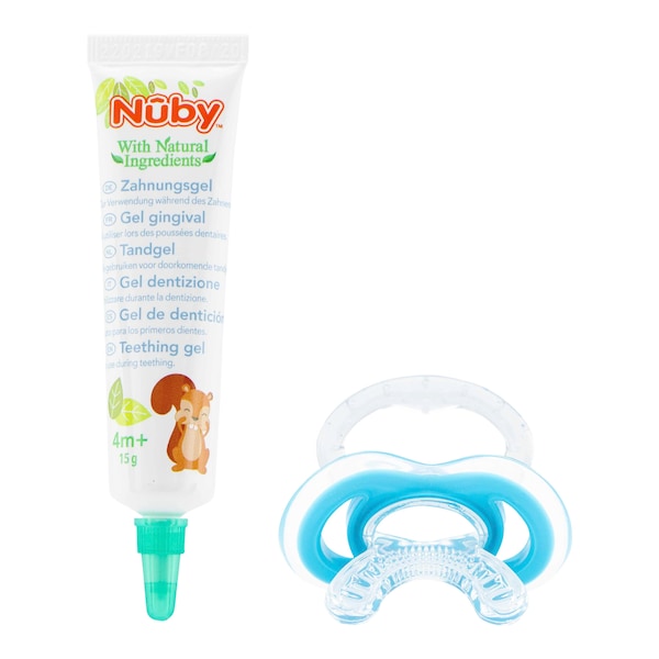 babywalz Nûby2-tlg. Zahnungsgel 15g und Zahnungshilfe Silikon Bis zu 50% Rabatt