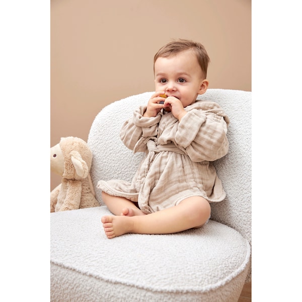 babywalz Meyco BabyBademantel pre-wasch Größe 74/80 sand 50% Rabatt mit kostenlosem Versand