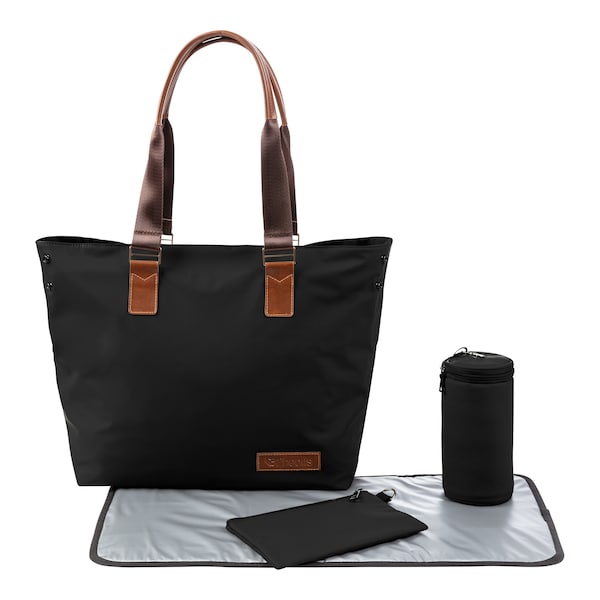 babywalz 2heartsWickeltasche Shopper schwarz zollfrei