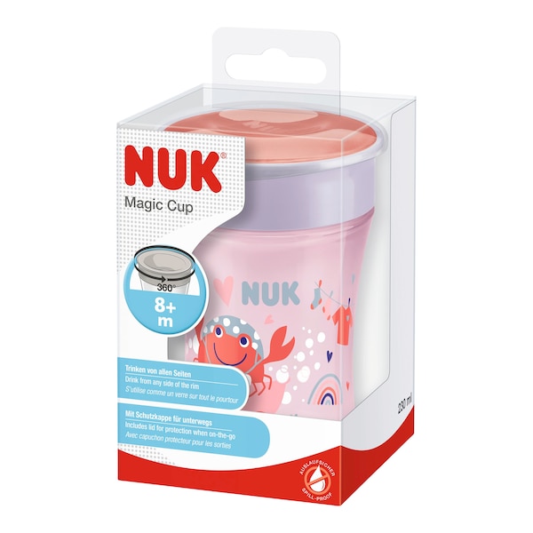 babywalz NUKTrinklernbecher Magic Cup 230 ml rot Kostenloser Versand