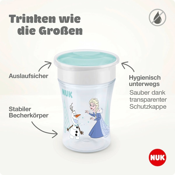 babywalz NUK - DISNEY BABYTrinklernbecher Magic Cup 230 ml türkis Limitierter Zeitrabatt
