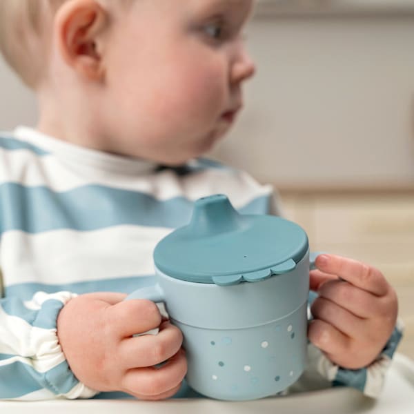 babywalz Done by DeerTrinklernbecher Foodie Dots blau Sonderangebot