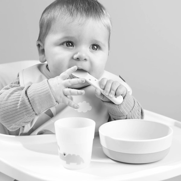 babywalz Done by Deer3-tlg. Geschirrset Foodie Elphee rosa Großer Ausverkauf