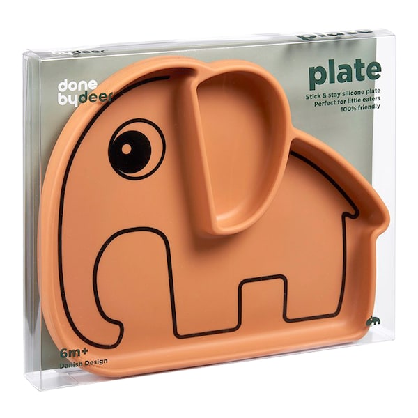 babywalz Done by DeerEsslernteller Silikon Elefant Elphee senfgelb Osterangebot