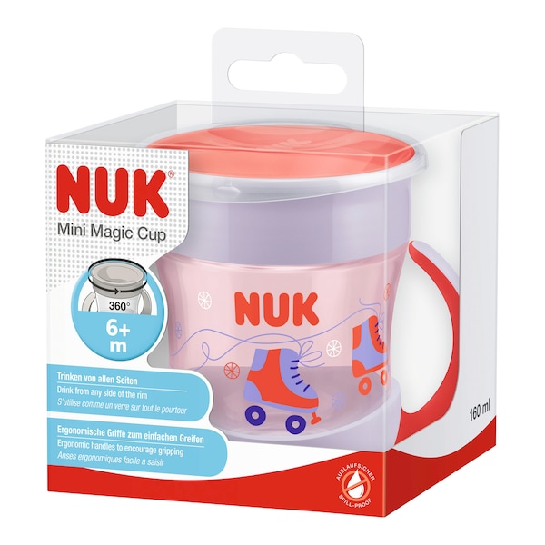 babywalz NUKTrinklernbecher Mini Magic Cup 160ml rot Vatertagsangebot