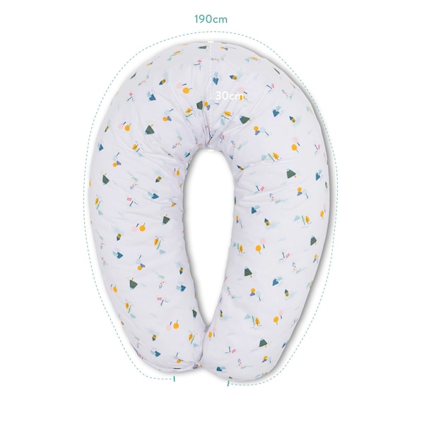 babywalz FillikidStill- und Seitenschläferkissen 190 cm weiß / Villa Top Angebot
