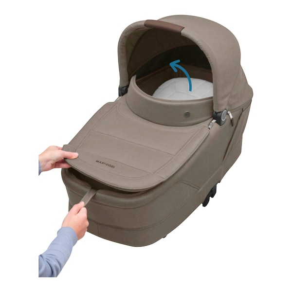 babywalz Maxi-CosiKombikinderwagen Oxford Plus twillic truffle Kostenlose Rückgabe