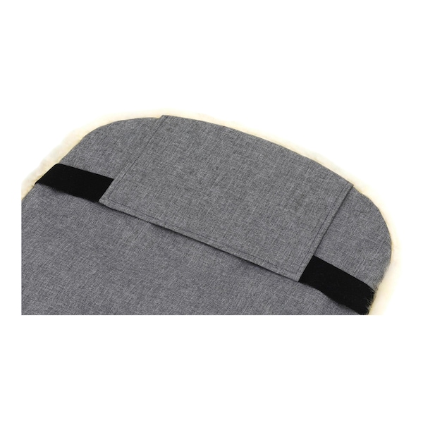 babywalz babycabWinterfußsack Lammfell Lille für Kinderwagen Buggy hellgrau melange Meist gekauft