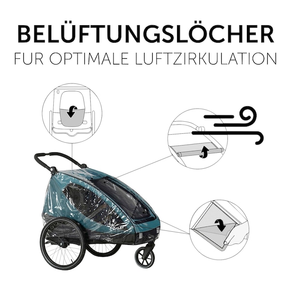 babywalz HauckRegenverdeck für Dryk Duo Preisnachlass