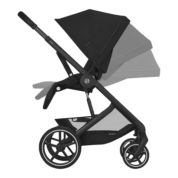 babywalz Cybex - GOLDKinderwagen BALIOS S LUX black / moon black Exklusive Angebote