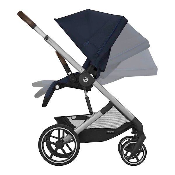 babywalz Cybex - GOLDKinderwagen BALIOS S LUX silver / ocean blue JETZT KAUFEN