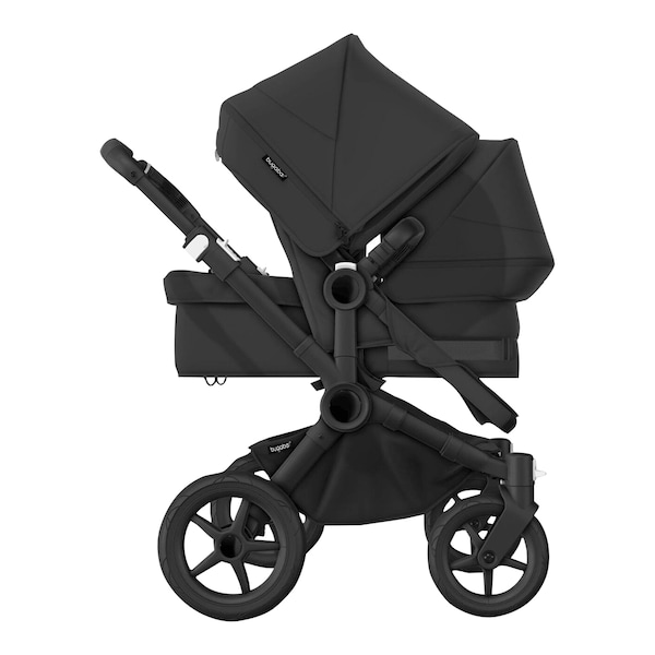 babywalz Bugaboo - DONKEY 5Geschwisterwagen Bundle Duo black / midnight black Jubiläumsangebot