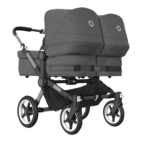babywalz Bugaboo - DONKEY 5Zwillings- und Geschwisterwagen Bundle Twin graphite / grey melange Heißer Verkauf