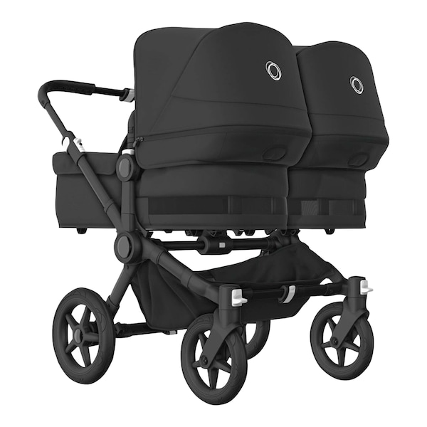babywalz Bugaboo - DONKEY 5Zwillings- und Geschwisterwagen Bundle Twin black / midnight black Blitzangebot