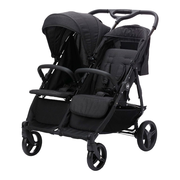 babywalz FillDuo Zwillingswagen schwarz melange Letzte 2 Tage