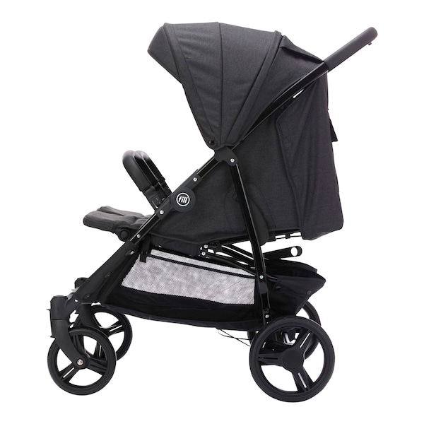 babywalz FillDuo Zwillingswagen schwarz melange Letzte 2 Tage