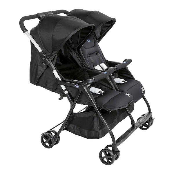 babywalz ChiccoZwillingsbuggy Ohlalà Twin black night Letzter Tag
