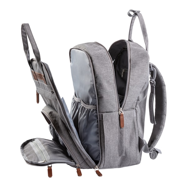babywalz 2heartsWickelrucksack Functional grau Versandkostenfrei