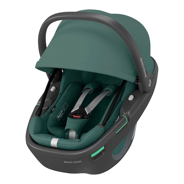 babywalz Maxi-CosiBabyschale Coral 360 i-Size Bundle inkl. Isofix-Basis FamilyFix 360 essential green Riesige Rabatte