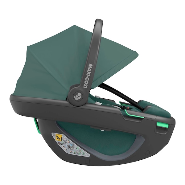 babywalz Maxi-CosiBabyschale Coral 360 i-Size Bundle inkl. Isofix-Basis FamilyFix 360 essential green Riesige Rabatte