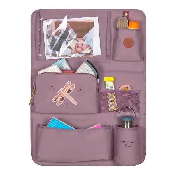 babywalz LässigRückenlehnen- Spielzeugtasche Car Wrap-to-Go Adventure lila Libelle Discount Store für neue Produkte