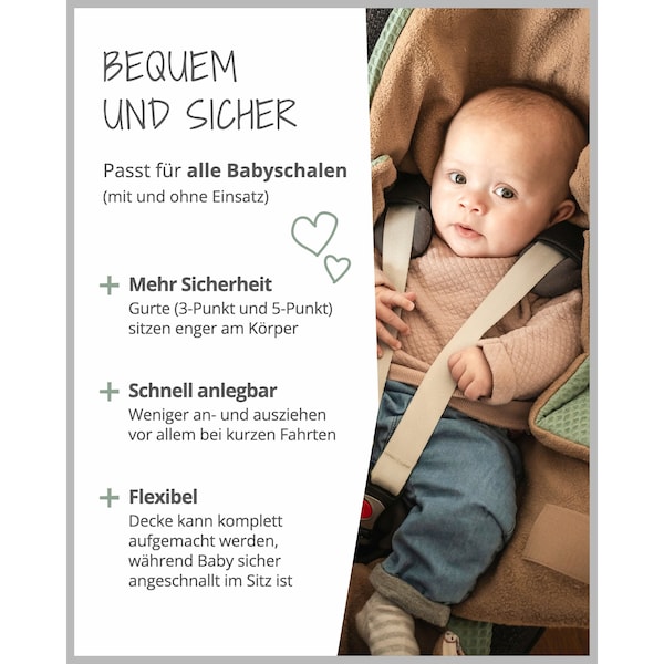 babywalz UllenboomEinschlagdecke Waffelpiqué wattiert beige / grün / Waldfreunde Nur noch ein Tag übrig