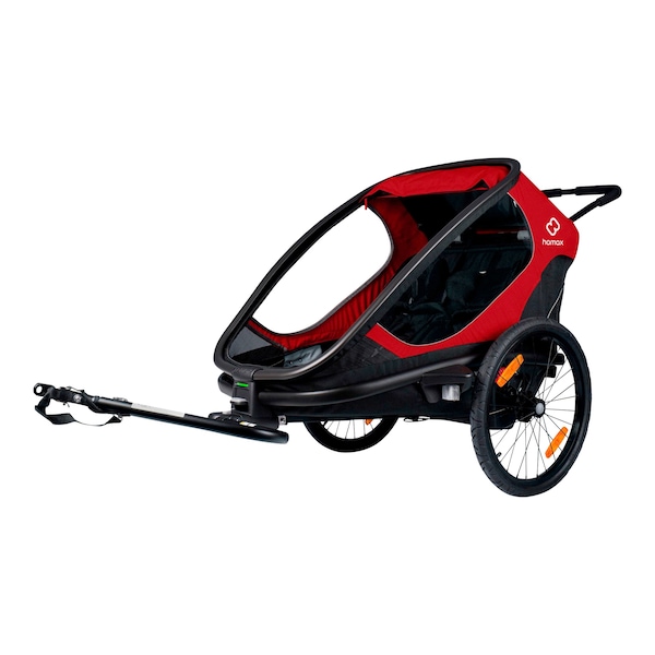 babywalz hamaxOutback Fahrradanhänger red / black Heißer Verkauf