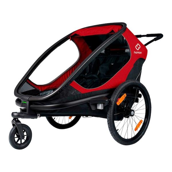 babywalz hamaxOutback Fahrradanhänger red / black Heißer Verkauf