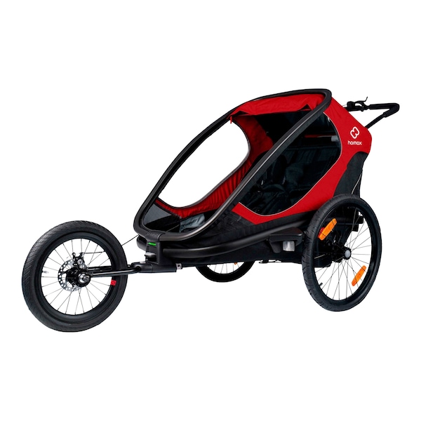 babywalz hamaxOutback Fahrradanhänger red / black Heißer Verkauf
