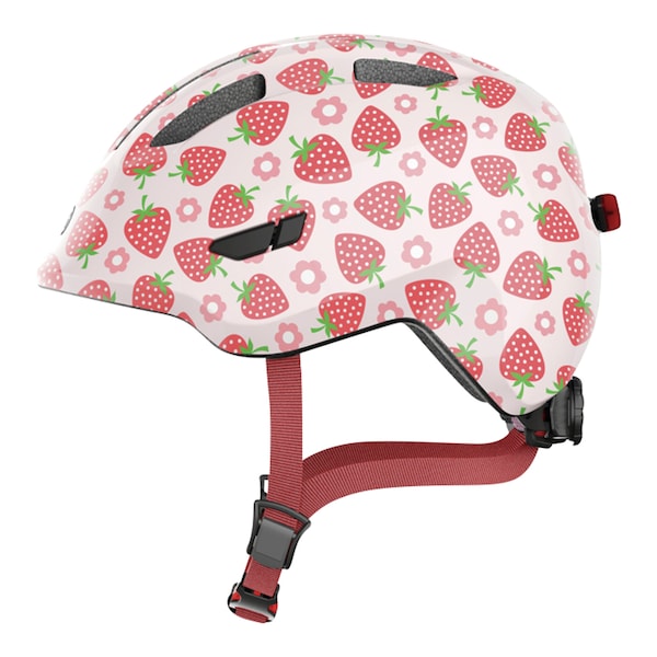 babywalz ABUSFahrradhelm Smiley 3.0 LED rose strawberry