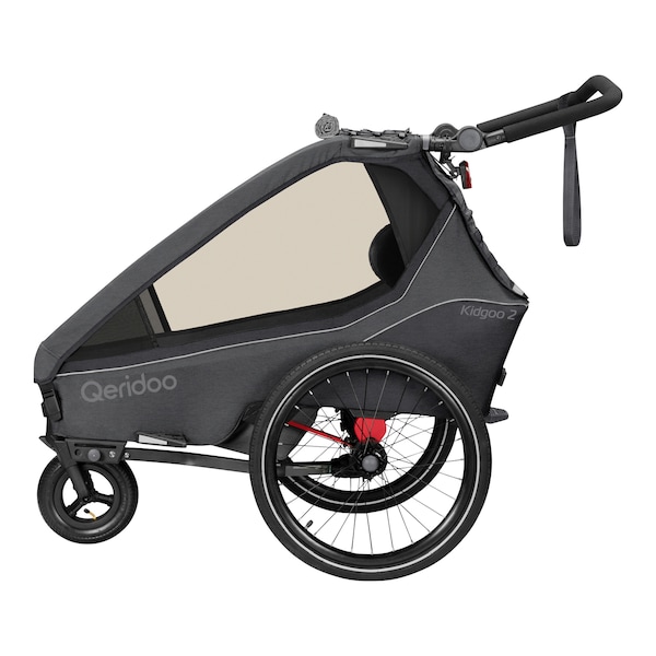 babywalz QeridooFahrradanhänger Kidgoo 2 Steel Grey Bestseller