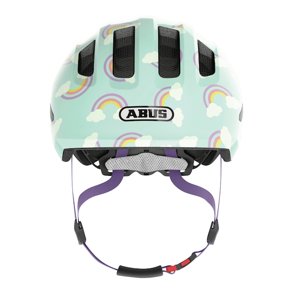 babywalz ABUSFahrradhelm Smiley 3.0 LED blue rainbow Räumungsverkauf