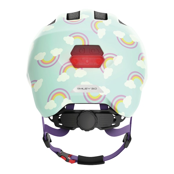babywalz ABUSFahrradhelm Smiley 3.0 LED blue rainbow Räumungsverkauf