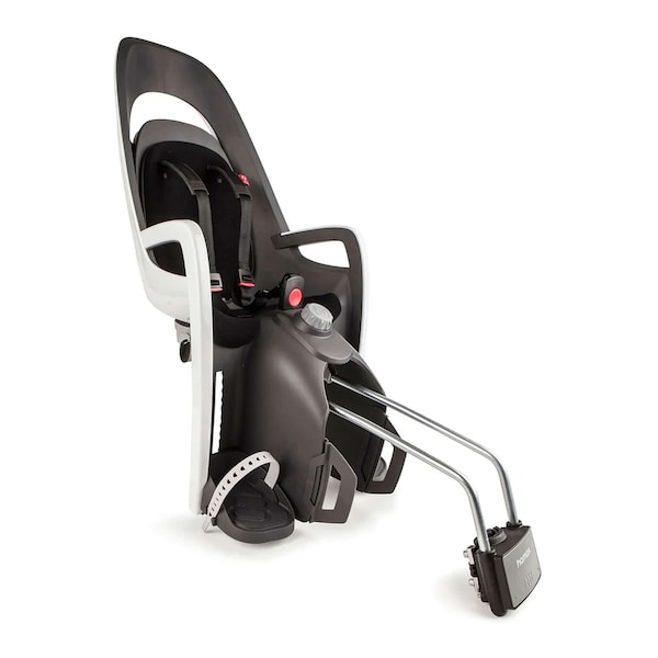 babywalz hamaxKinderfahrradsitz Caress mit abschließbarer Halterung white / black