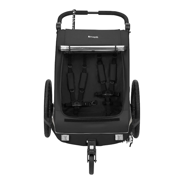 babywalz HauckFahrradanhänger Dryk Duo Plus Black Nur für heute